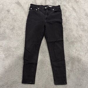 rag & bone Jet Black Skinny Jeans
